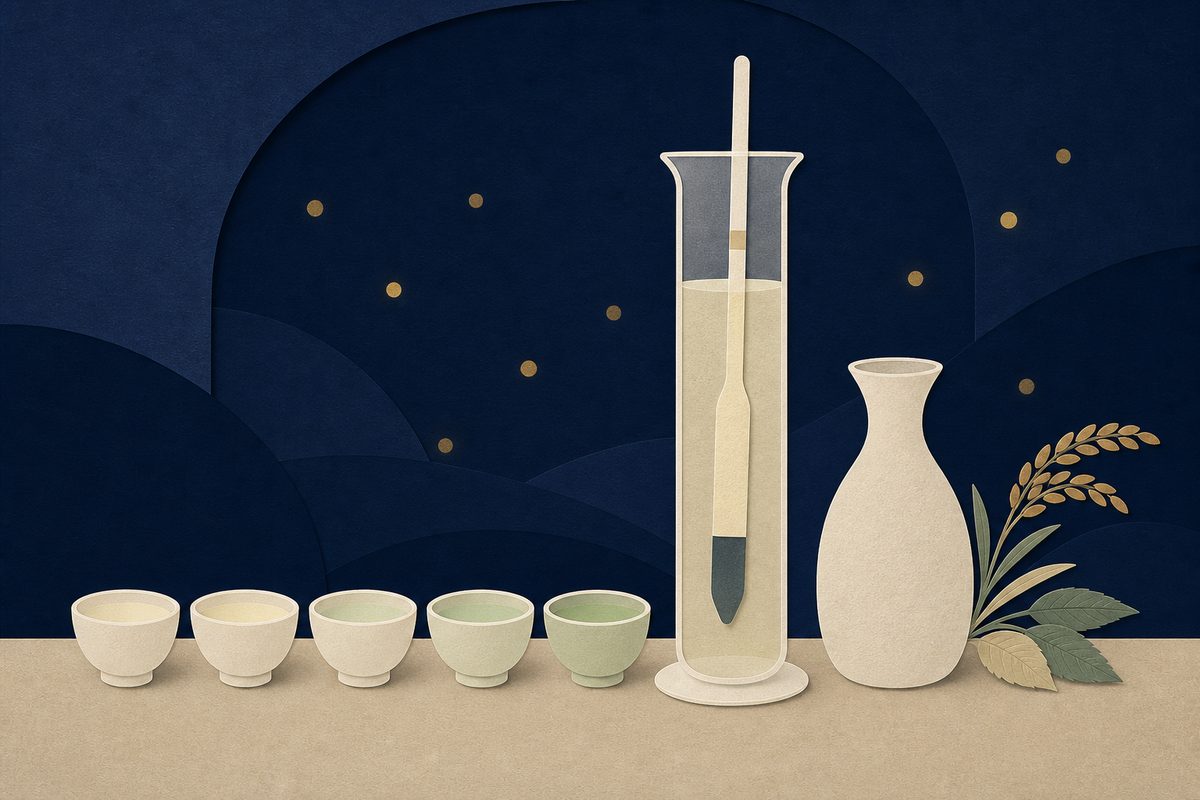 日本酒度と酸度で、甘辛と味の濃さが見える